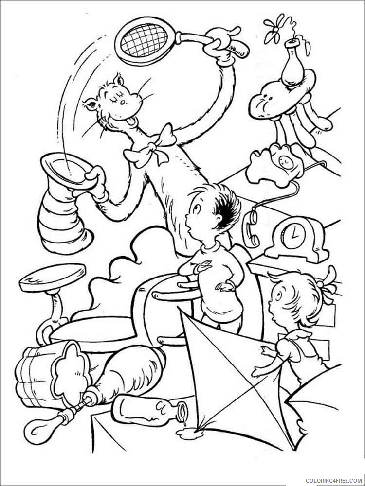 Dr Seuss Coloring Pages dr seuss 7 Printable 2021 2073 Coloring4free