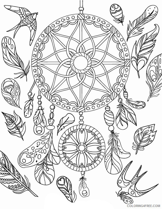 Dream Catcher Coloring Pages Free Dream Catcher to Print Printable 2021 2089 Coloring4free