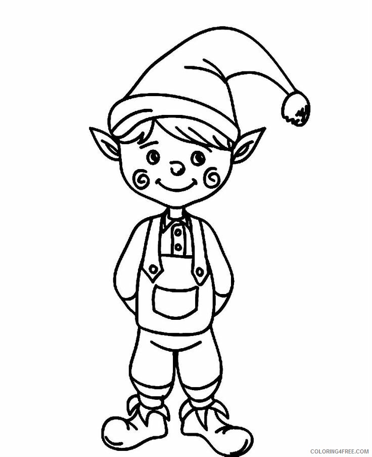 Elf Coloring Pages 1544403547_elf outline 595098 9087050 Printable 2021 2101 Coloring4free