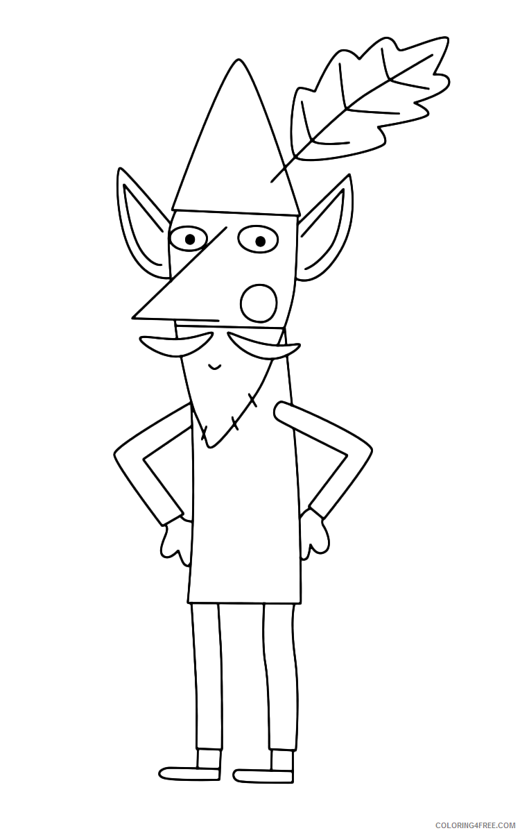 Elf Coloring Pages 1559532497_wise old elf a4 Printable 2021 2102 Coloring4free