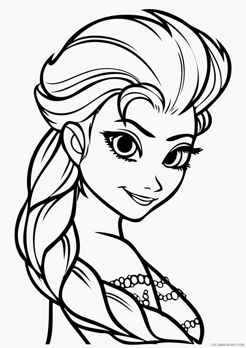 Elsa Coloring Pages Elsa picture Printable 2021 2114 Coloring4free