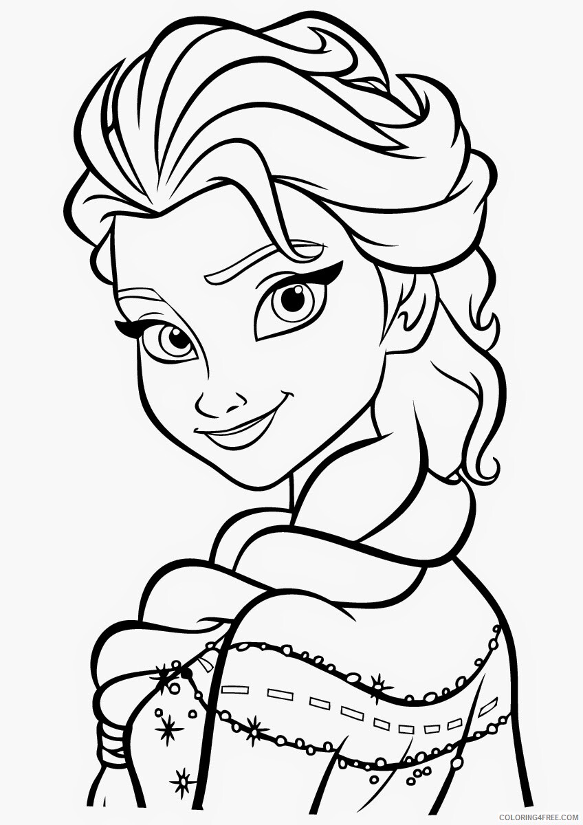 Elsa Coloring Pages Free Elsa Printable 2021 2131 Coloring4free