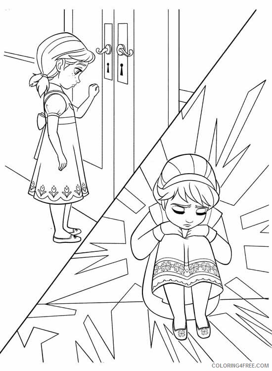 Elsa Coloring Pages elsa and anna children free Printable 2021 2110 Coloring4free