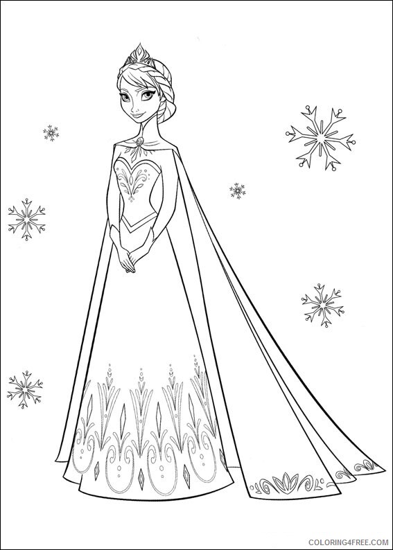Elsa Coloring Pages Princess Elsa Printable 2021 2135 Coloring4free Coloring4free Com