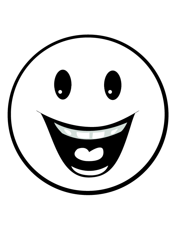 Emoji Coloring Pages Emoji Big Smile Printable 2021 2179 Coloring4free
