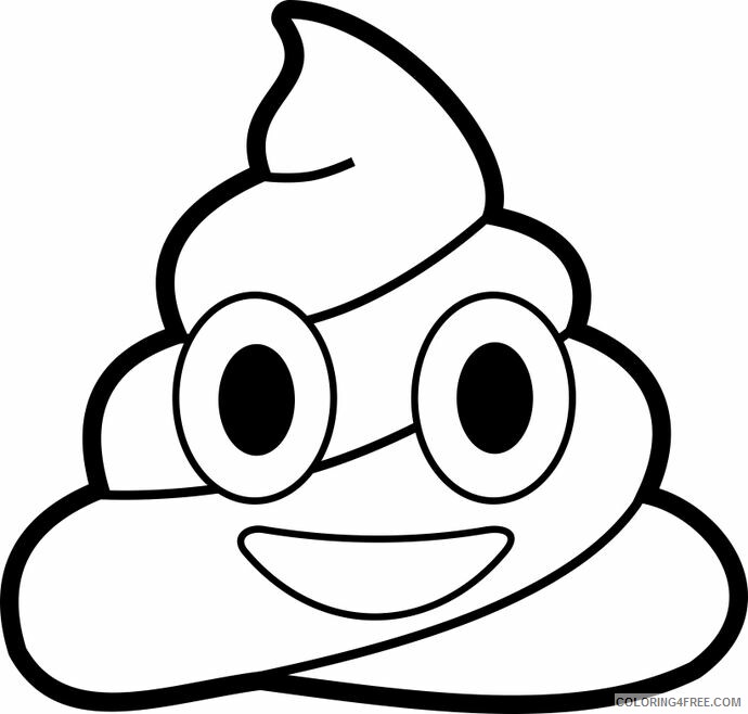 Emoji Coloring Pages Emoji Poop Printable 2021 2197 Coloring4free