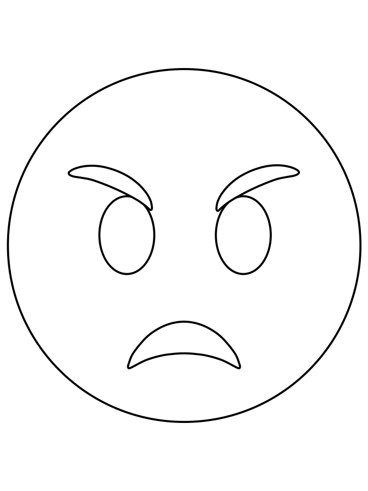 Emoji Coloring Pages angry Printable 2021 2139 Coloring4free