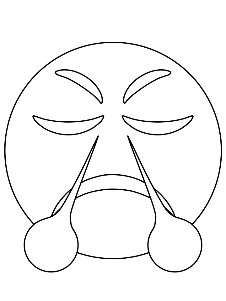 Emoji Coloring Pages annoyed1 Printable 2021 2140 Coloring4free