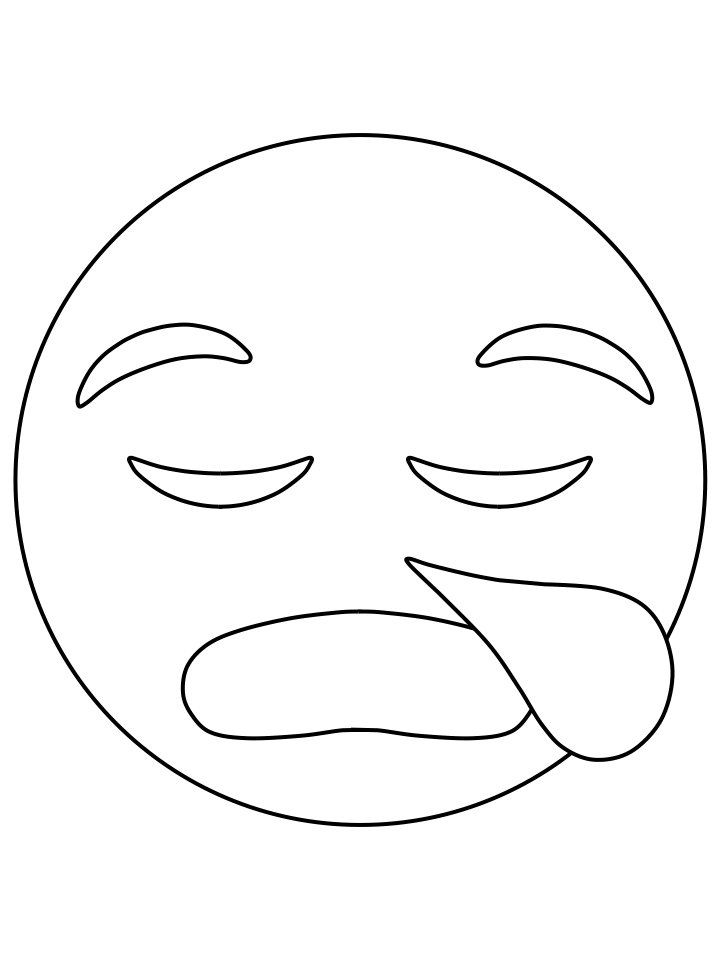 Emoji Coloring Pages annoyed2 Printable 2021 2141 Coloring4free