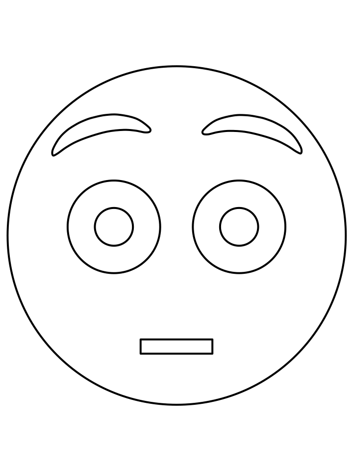 Emoji Coloring Pages big eyes2 Printable 2021 2143 Coloring4free