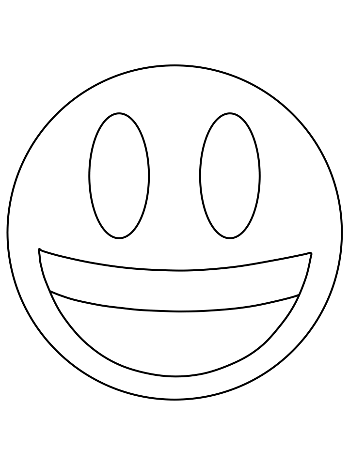 Emoji Coloring Pages big smile3 Printable 2021 2146 Coloring4free