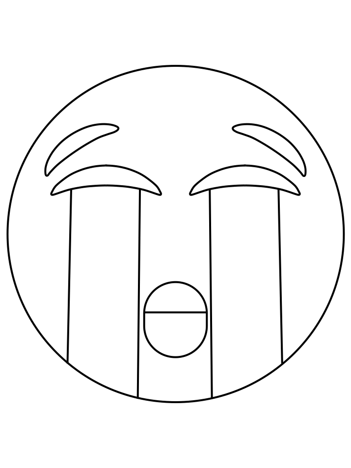 Emoji Coloring Pages crying Printable 2021 2149 Coloring4free