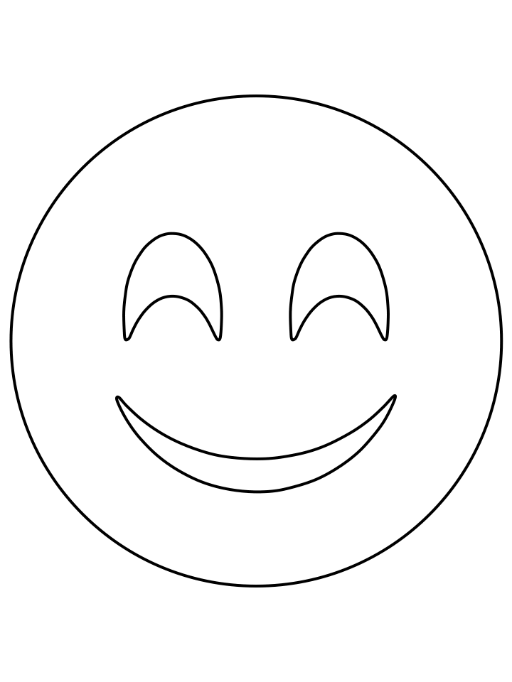 Emoji Coloring Pages smile1 Printable 2021 2245 Coloring4free ...