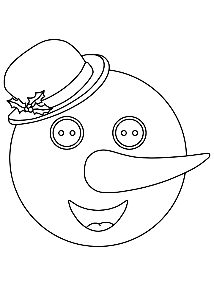 Emoji Coloring Pages snowman Printable 2021 2249 Coloring4free