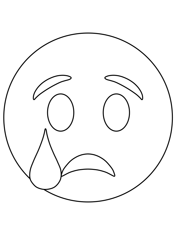 Emoji Coloring Pages water crying Printable 2021 2258 Coloring4free