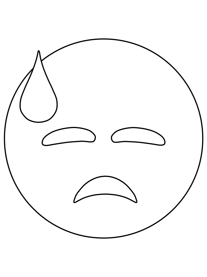 Emoji Coloring Pages water sad Printable 2021 2259 Coloring4free