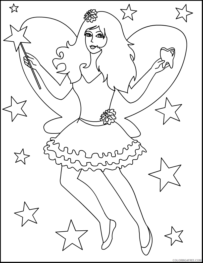 Fairy Coloring Pages Fairy Free Printable 2021 2360 Coloring4free