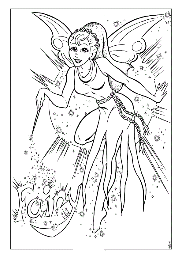 Fairy Coloring Pages Fairy Printable 2021 2369 Coloring4free
