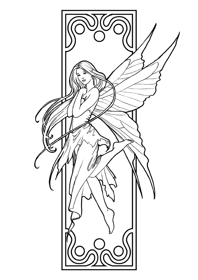 Fairy Coloring Pages Fairy for Adults Printable 2021 2344 Coloring4free