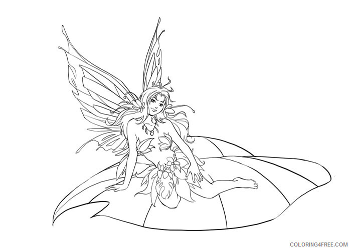 Fairy Coloring Pages Fairytale Printable 2021 2376 Coloring4free