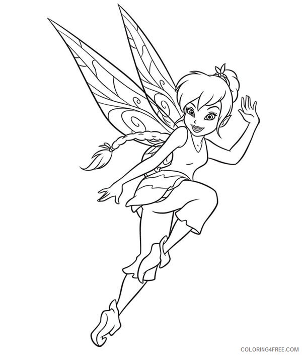 Fairy Coloring Pages Free Fairy Printable 2021 2389 Coloring4free