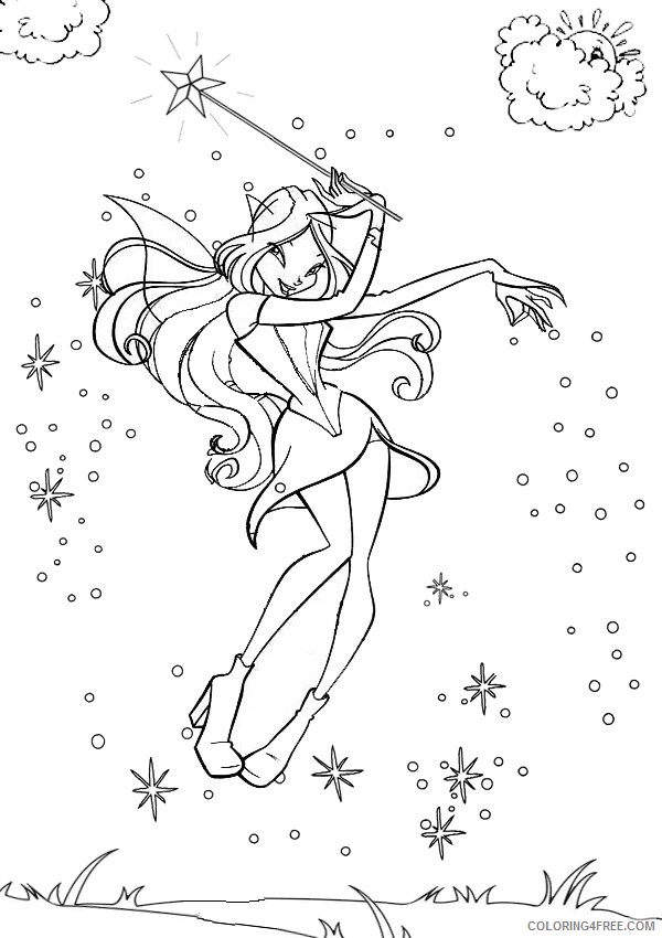 Fairy Coloring Pages Free Fairy to Print Printable 2021 2390 Coloring4free
