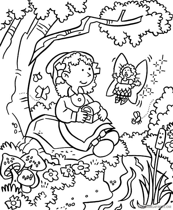 Fairy Coloring Pages Spring Fairy Printable 2021 2402 Coloring4free