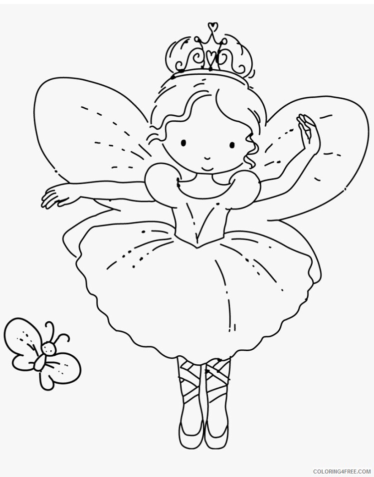 Fairy Coloring Pages color tooth fairy fresh simple fairy Printable 2021 2299 Coloring4free