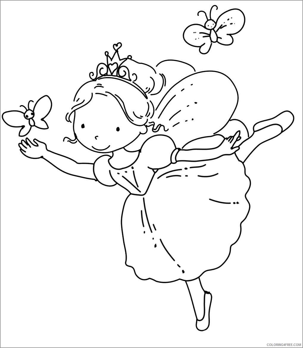 Fairy Coloring Pages cute baby fairy Printable 2021 2321 Coloring4free