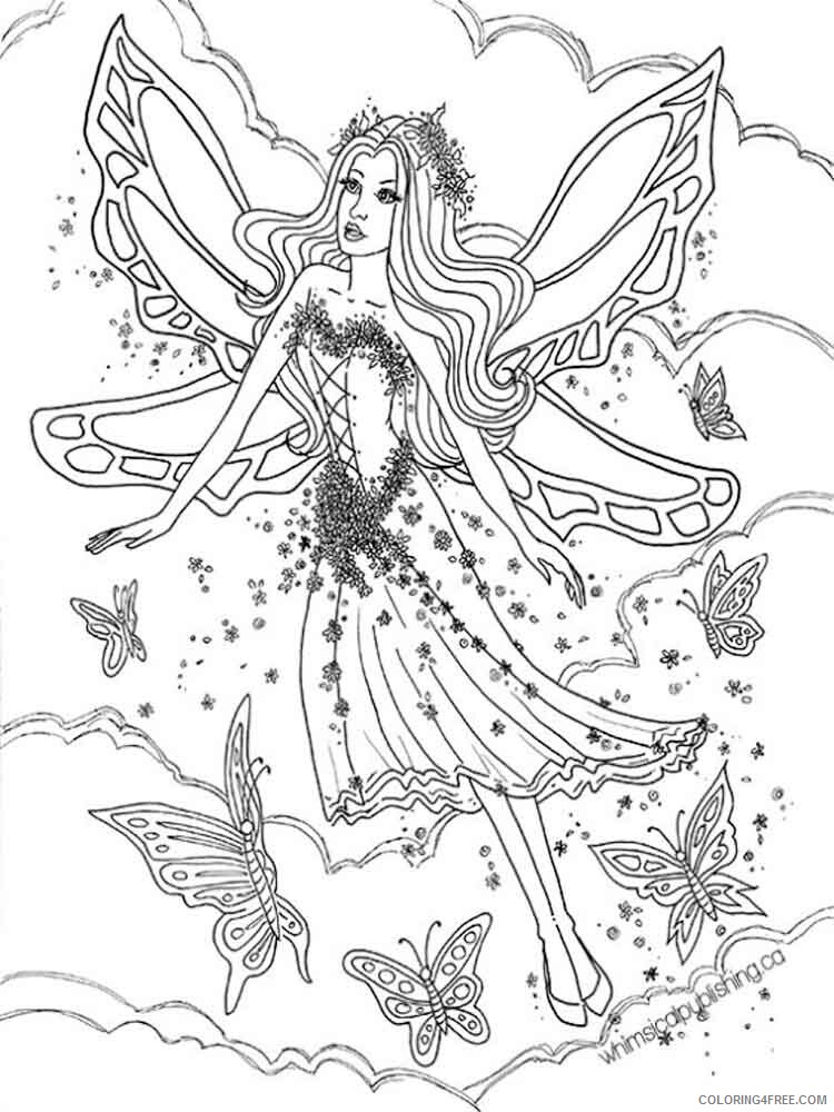 Fairy Coloring Pages fairy for adults 7 Printable 2021 2355 Coloring4free