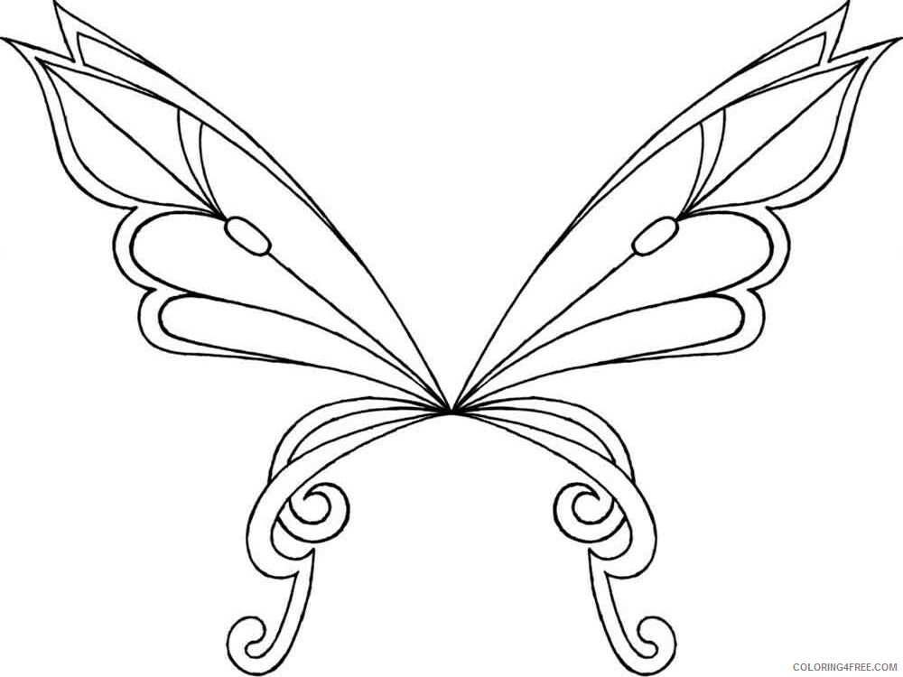 Fairy Coloring Pages fairy wings 10 Printable 2021 2380 Coloring4free