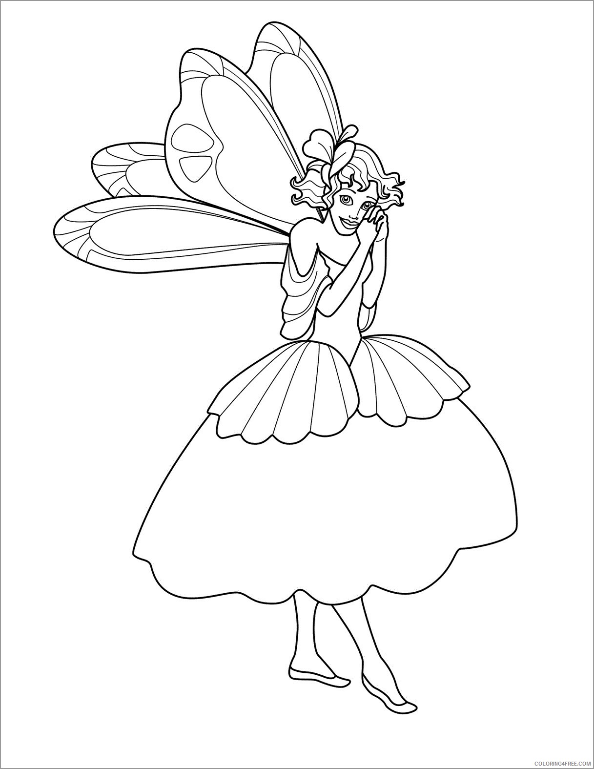 Fairy Coloring Pages startling fairy Printable 2021 2403 Coloring4free