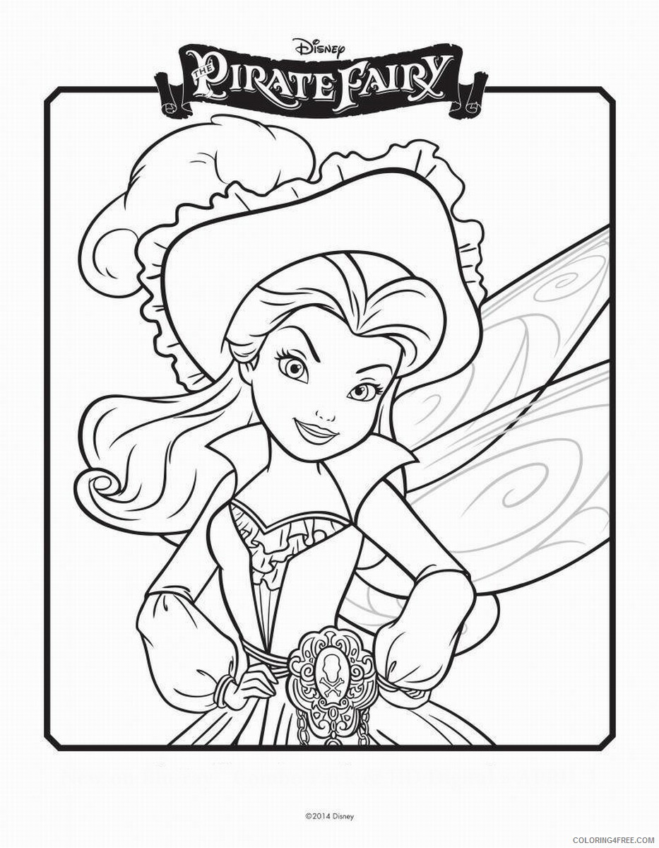 Fairy Coloring Pages the_pirate_fairy_coloring11 Printable 2021 2405 Coloring4free