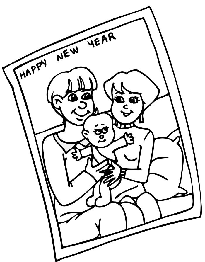 Family Coloring Pages Family Happy New Year Printable 2021 2469 Coloring4free