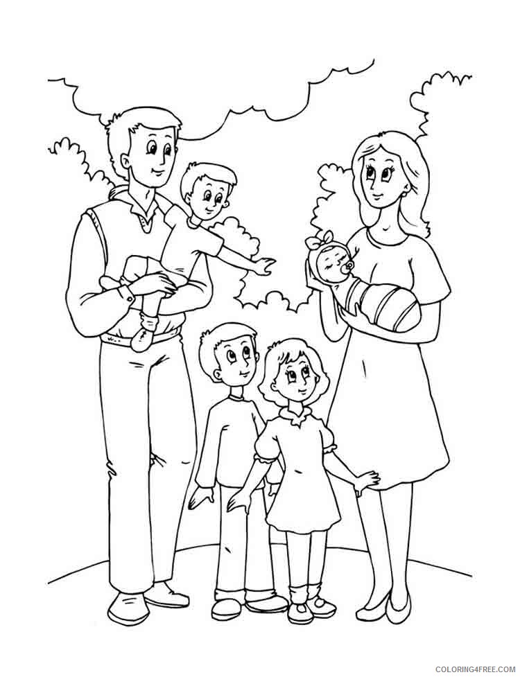 Family Coloring Pages family 11 Printable 2021 2461 Coloring4free