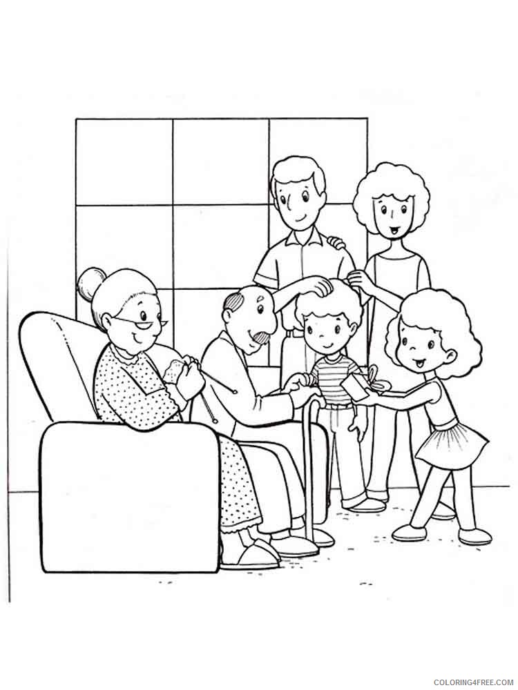 Family Coloring Pages family 4 Printable 2021 2465 Coloring4free