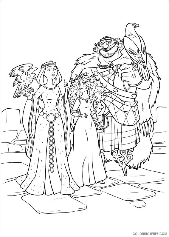 Family Coloring Pages meridas family a4 Printable 2021 2420 Coloring4free