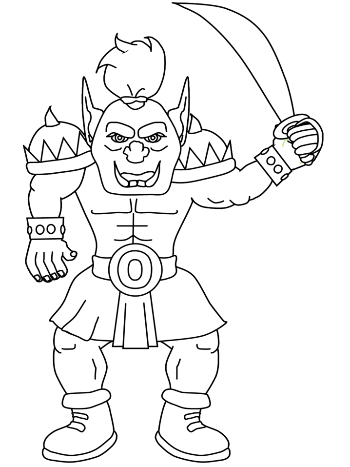 Fantasy Coloring Pages orc Printable 2021 2514 Coloring4free