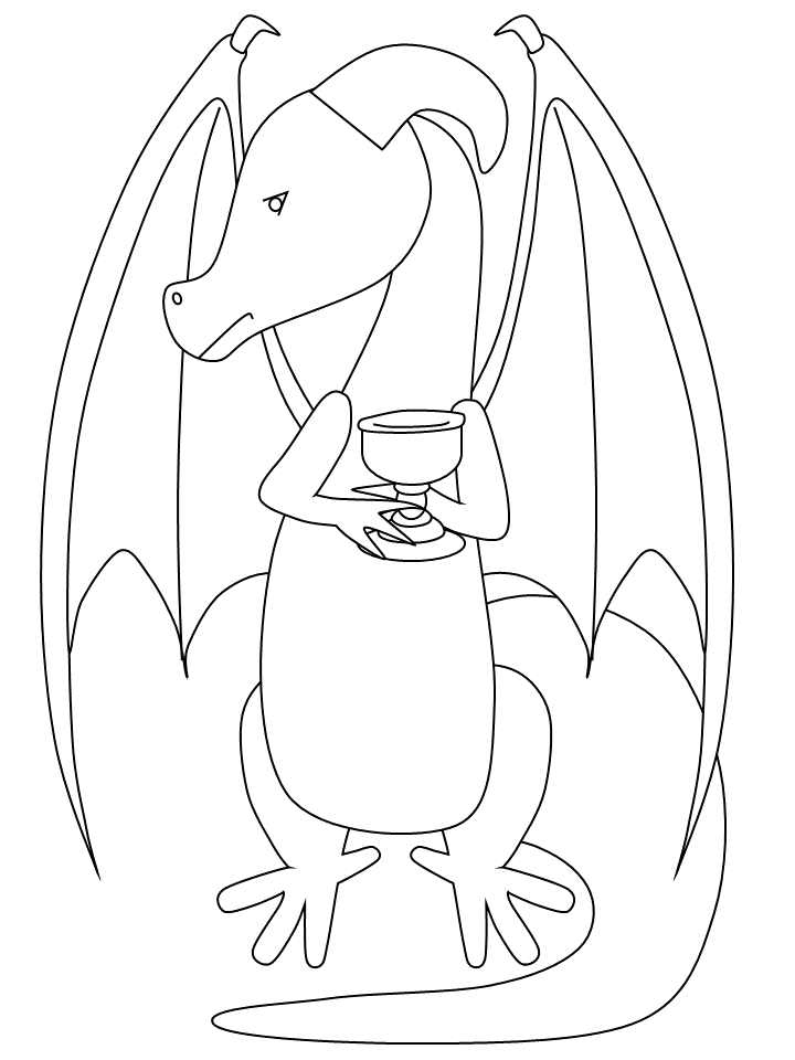 Fantasy Dragons Coloring Pages 38 Printable 2021 2546 Coloring4free