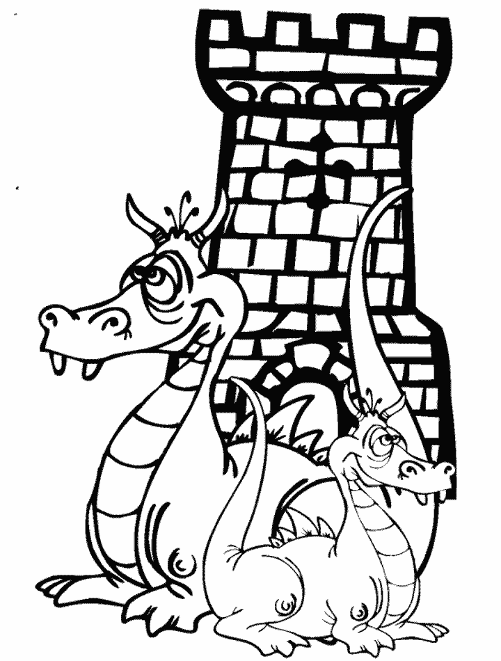 Fantasy Dragons Coloring Pages 5 Printable 2021 2547 Coloring4free