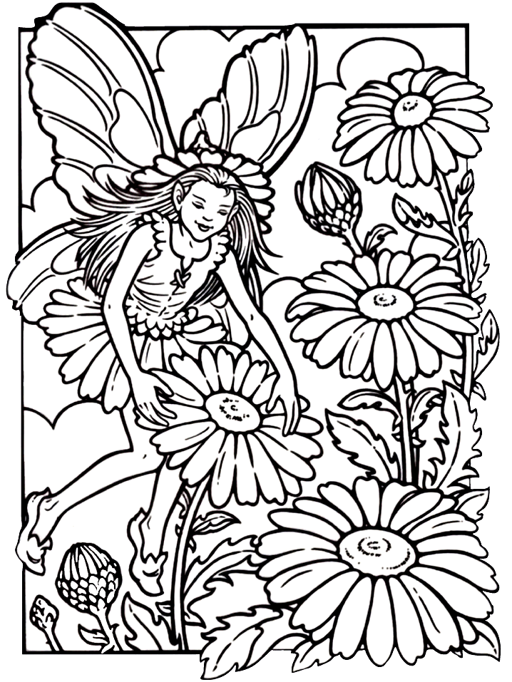 Fantasy Fairies Coloring Pages 16 Printable 2021 2602 Coloring4free