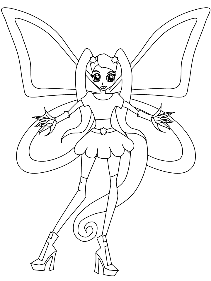 Fantasy Fairies Coloring Pages 18 Printable 2021 2604 Coloring4free