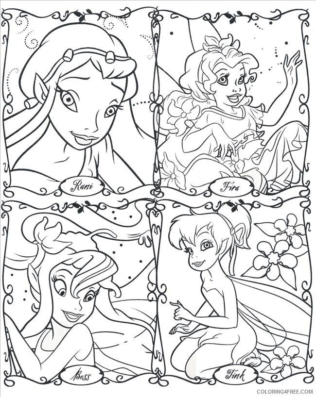 Fantasy Fairies Coloring Pages Disney Fairies Printable 2021 2616 Coloring4free