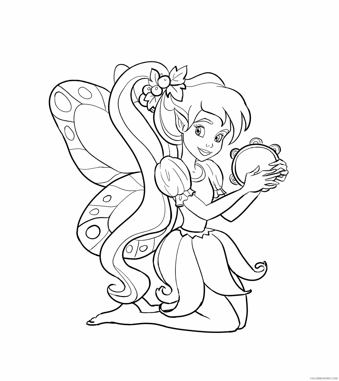 Fantasy Fairies Coloring Pages Fairies For Kids Printable 2021 2618 Coloring4free