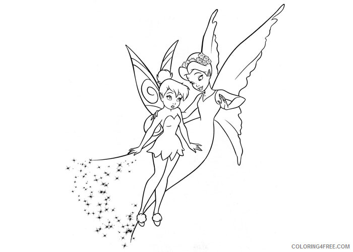 Fantasy Fairies Coloring Pages Flying fairies Printable 2021 2625 Coloring4free