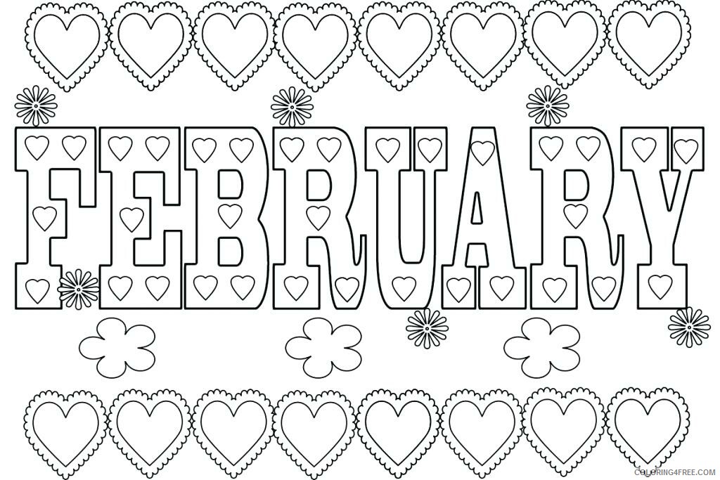 February Coloring Pages February Printable 2021 2651 Coloring4free
