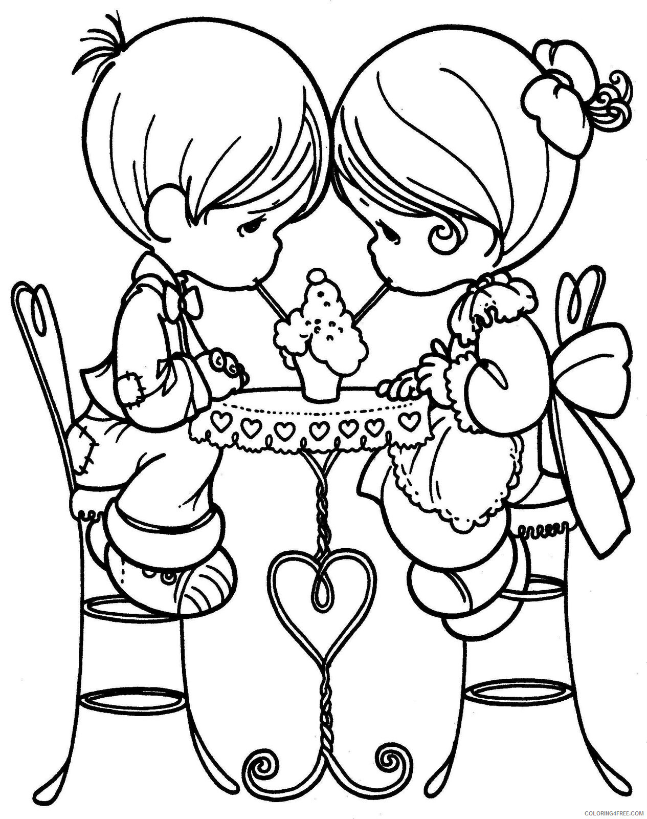 February Coloring Pages Sweet February Printable 2021 2653 Coloring4free
