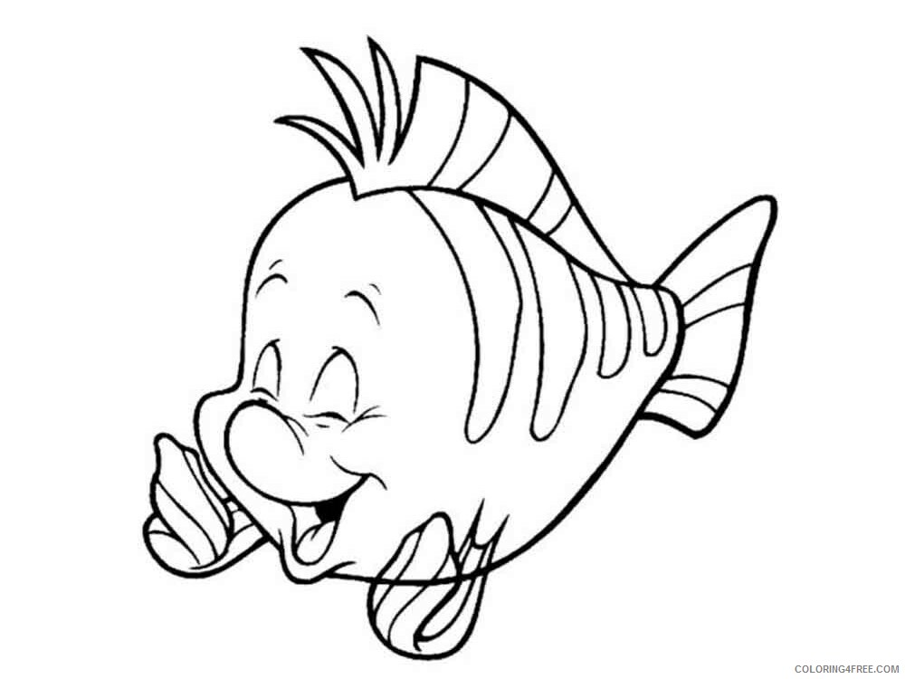 Flounder Coloring Pages flounder 3 Printable 2021 2664 Coloring4free