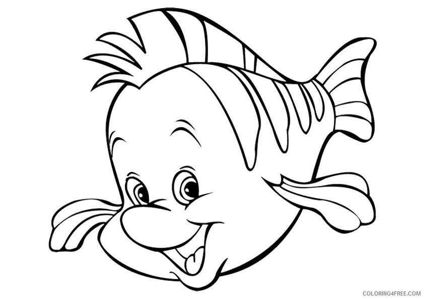 Flounder Coloring Pages the flounder Printable 2021 2671 Coloring4free
