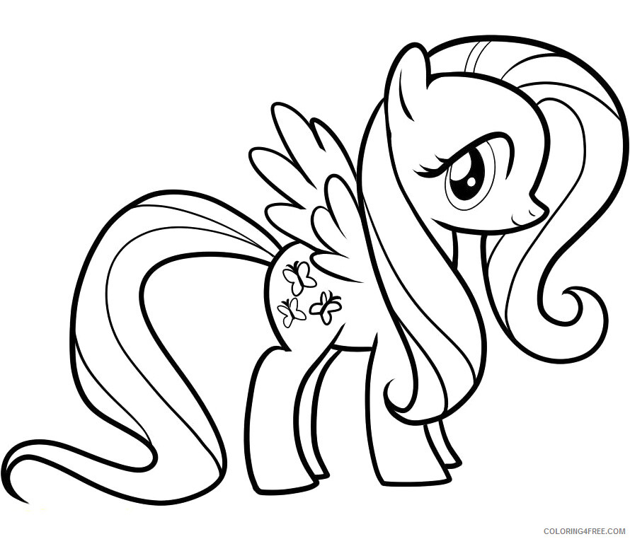 Fluttershy Coloring Pages Color Fluttershy Printable 2021 2672 Coloring4free
